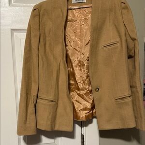Loring Camel Wool Blazer